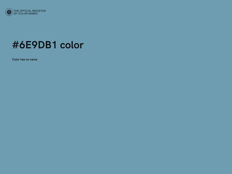 #6E9DB1 color image