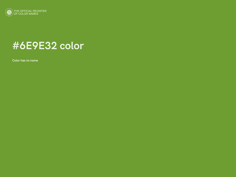 #6E9E32 color image