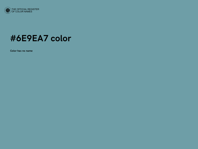#6E9EA7 color image
