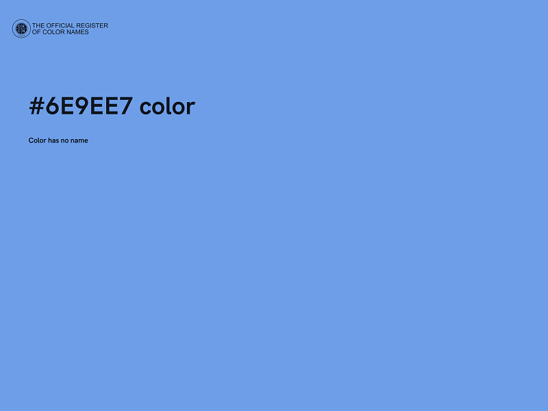 #6E9EE7 color image