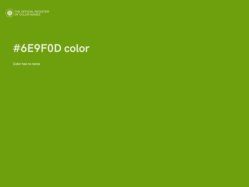 #6E9F0D color image