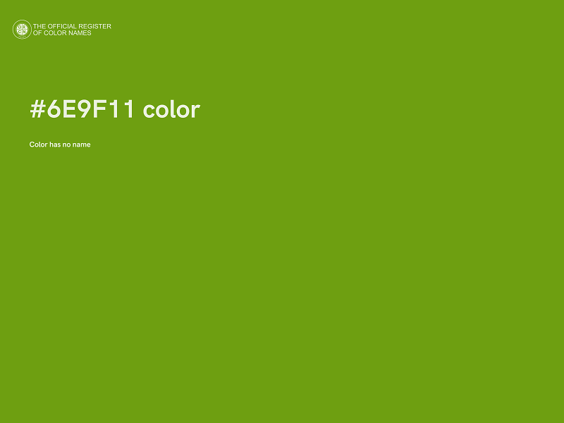 #6E9F11 color image