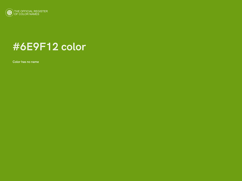 #6E9F12 color image