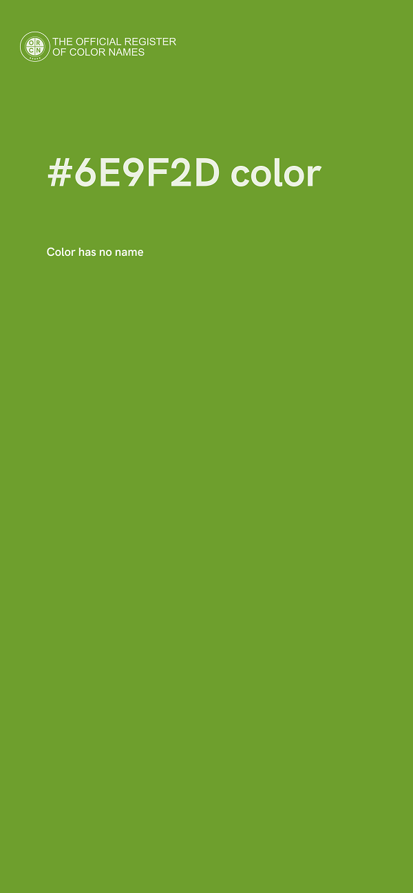 #6E9F2D color image