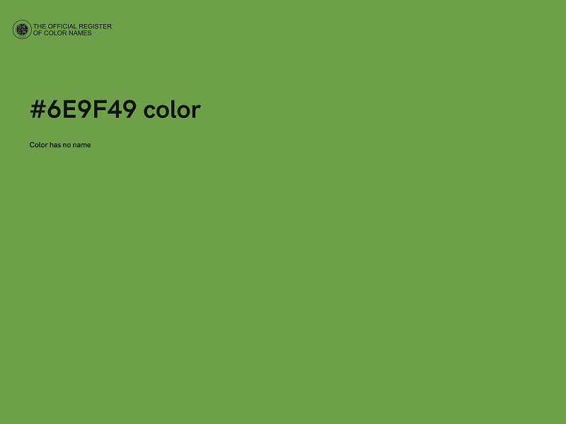 #6E9F49 color image