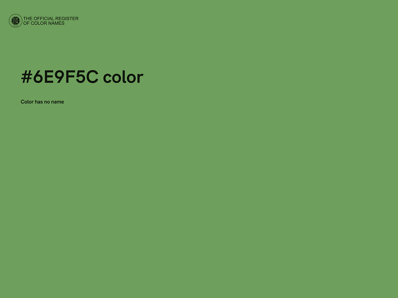 #6E9F5C color image