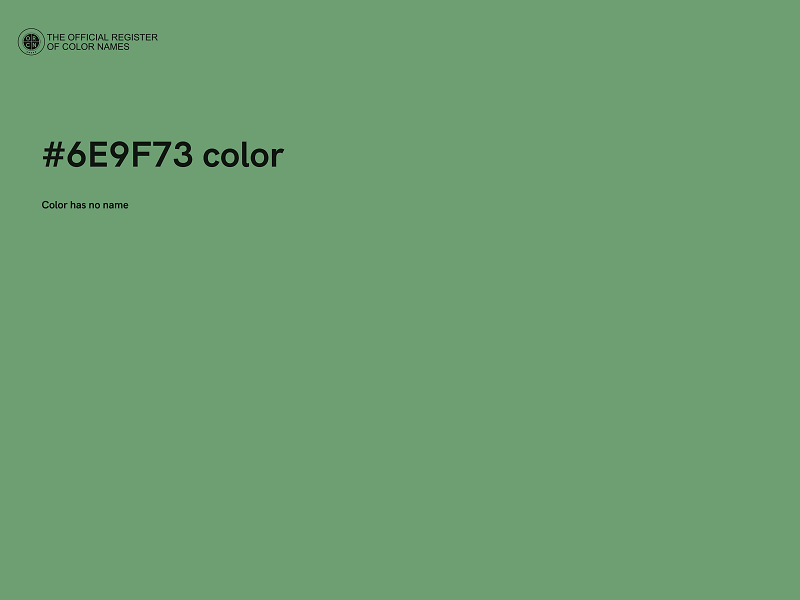 #6E9F73 color image