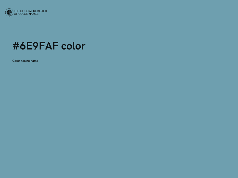 #6E9FAF color image