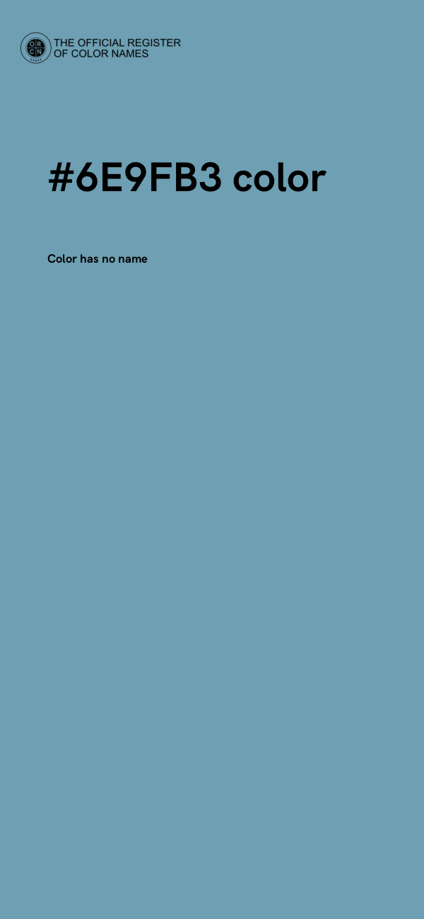 #6E9FB3 color image