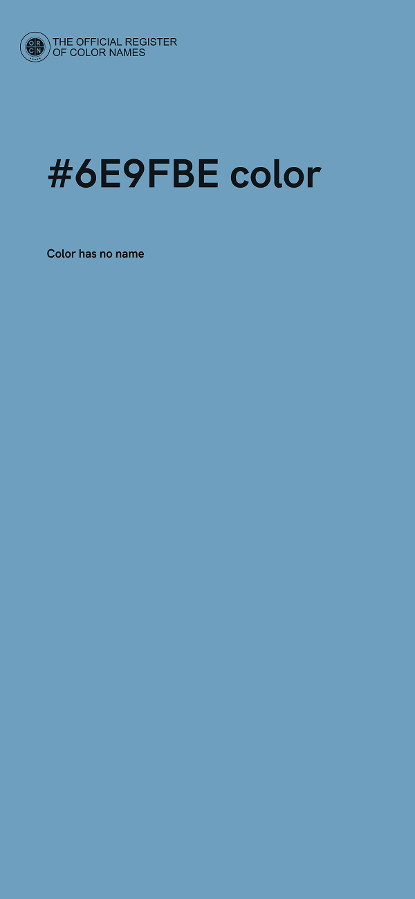 #6E9FBE color image