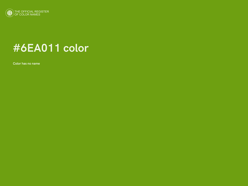 #6EA011 color image