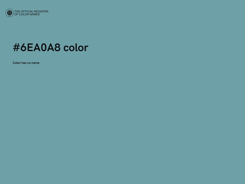 #6EA0A8 color image