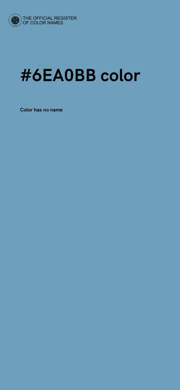 #6EA0BB color image