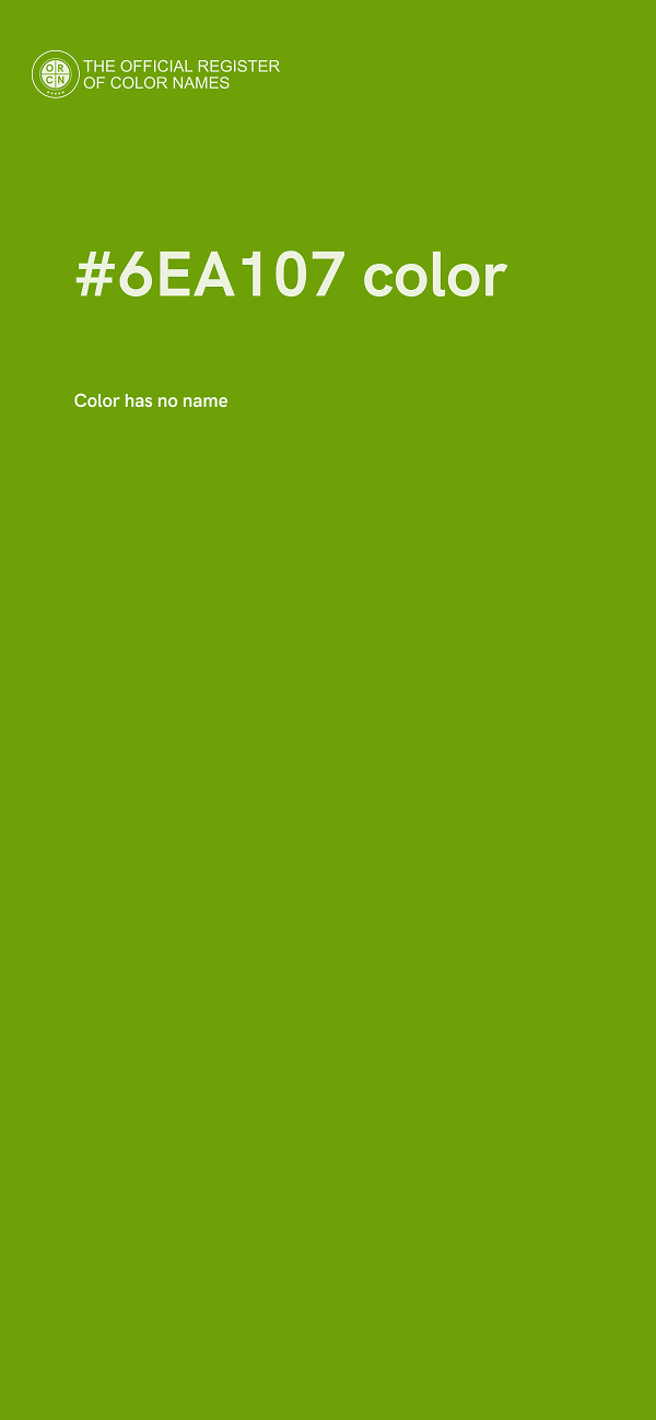 #6EA107 color image
