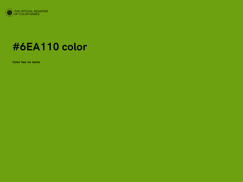 #6EA110 color image