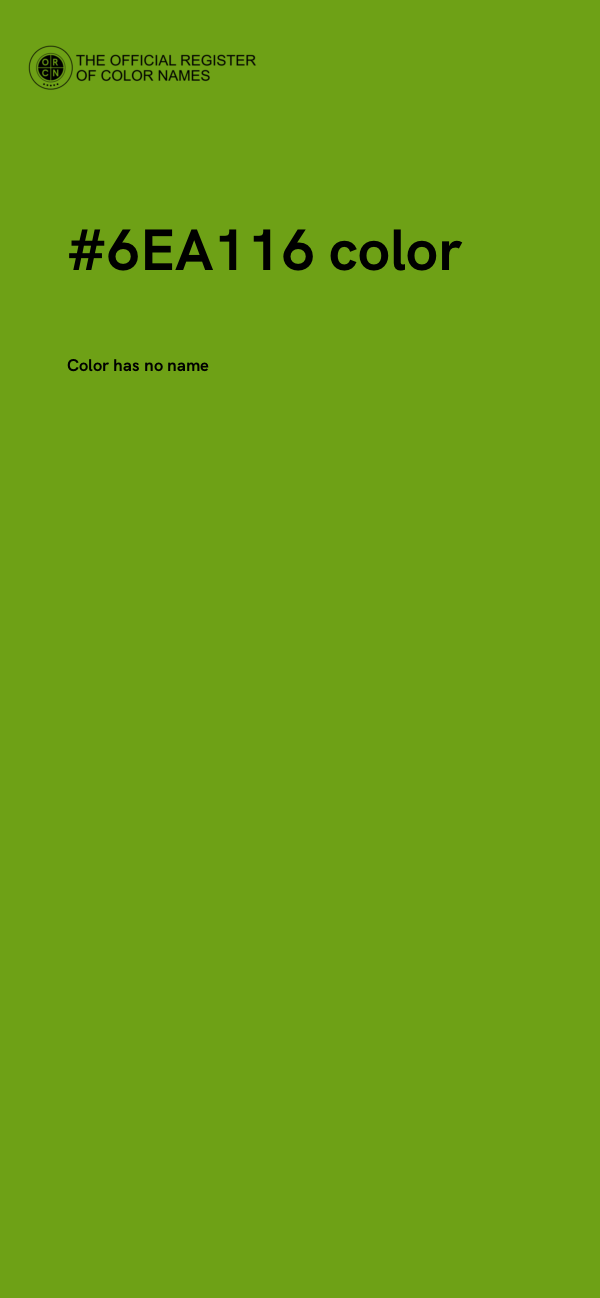 #6EA116 color image