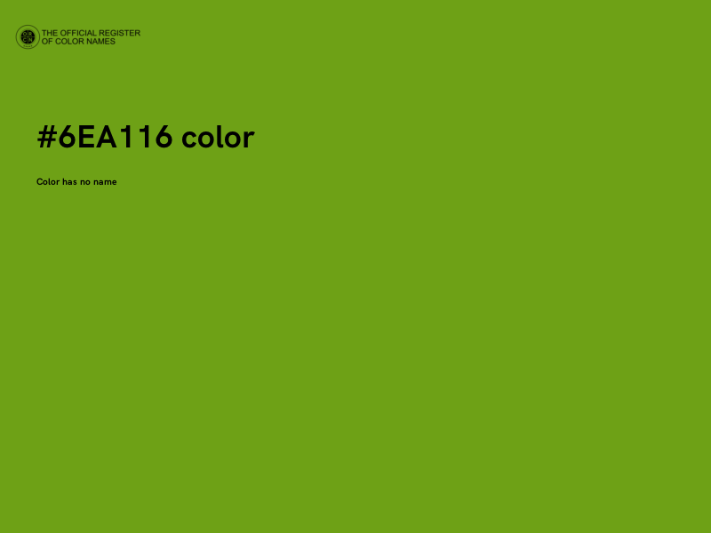 #6EA116 color image