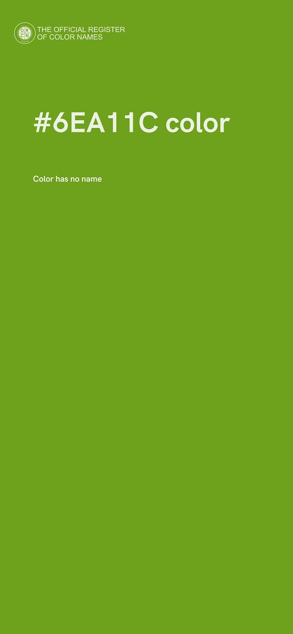#6EA11C color image