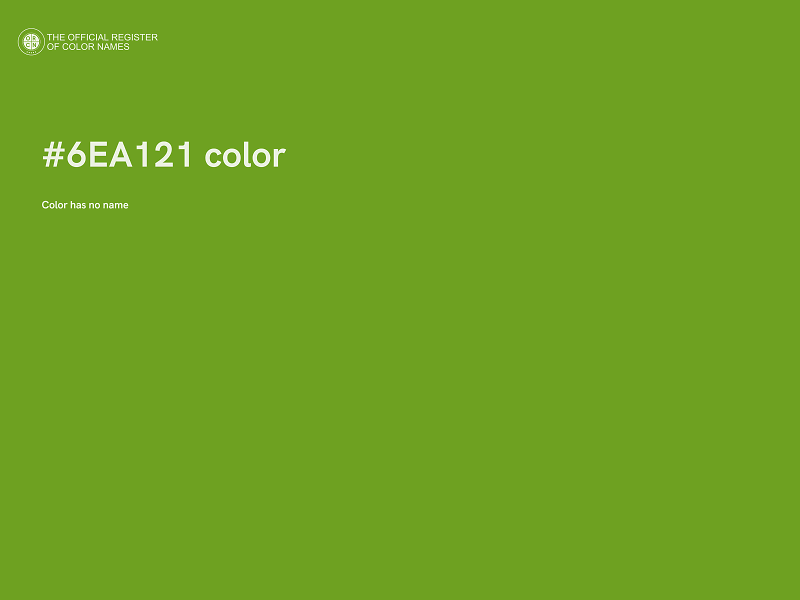 #6EA121 color image