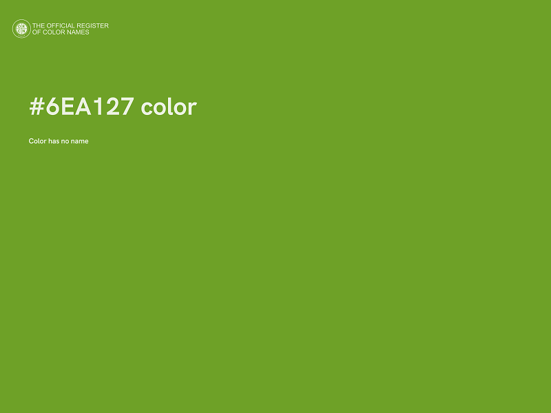 #6EA127 color image