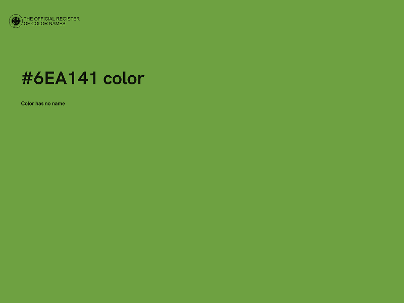 #6EA141 color image