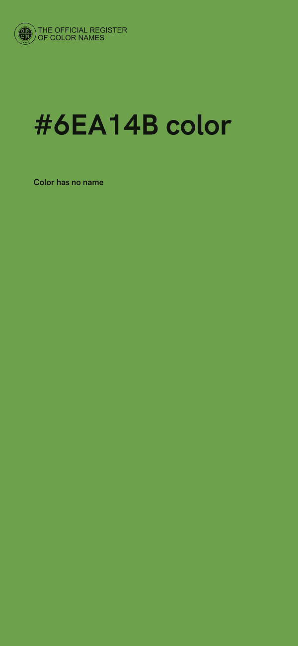 #6EA14B color image