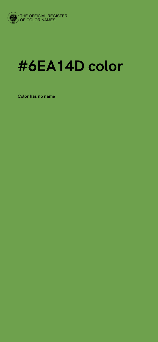 #6EA14D color image