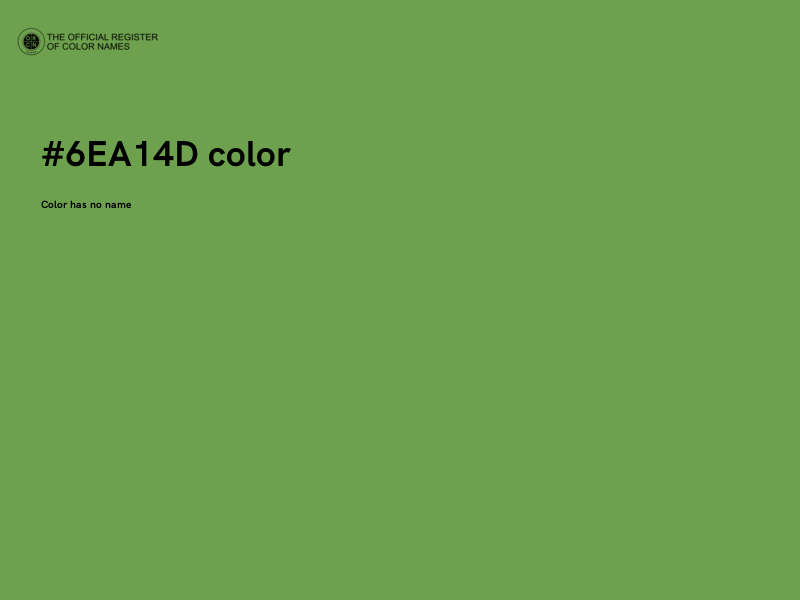 #6EA14D color image