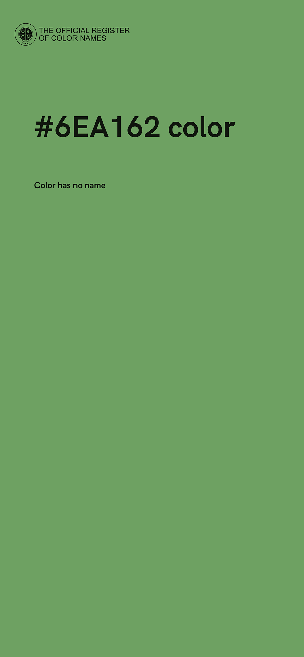#6EA162 color image