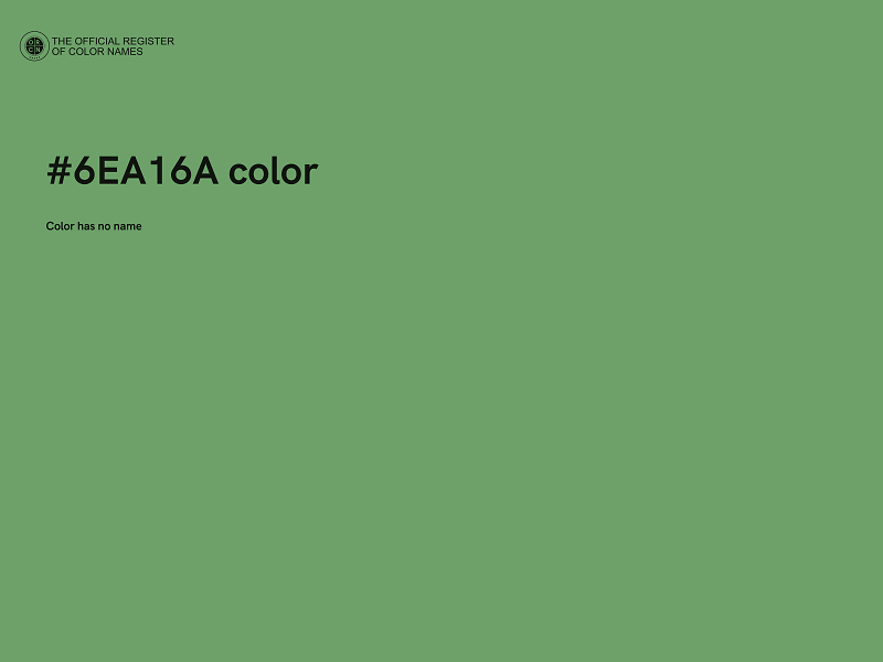 #6EA16A color image