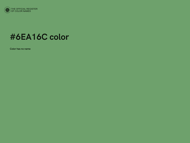 #6EA16C color image