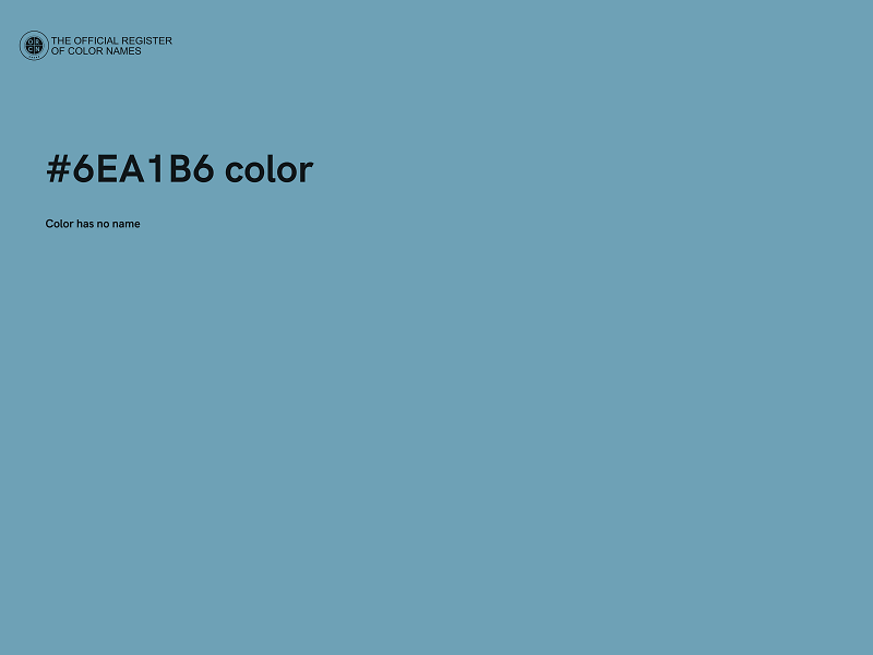 #6EA1B6 color image