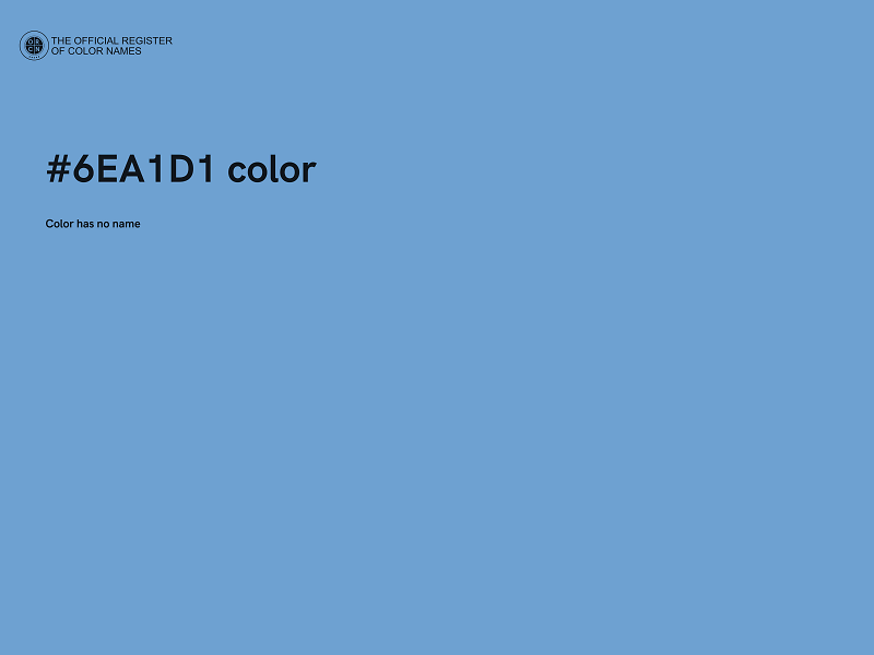 #6EA1D1 color image