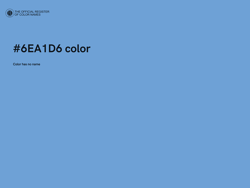 #6EA1D6 color image