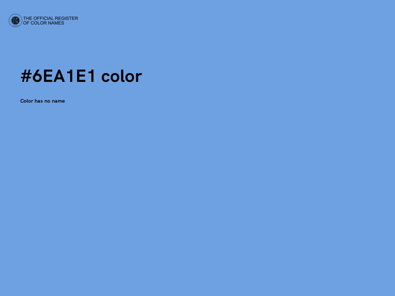 #6EA1E1 color image