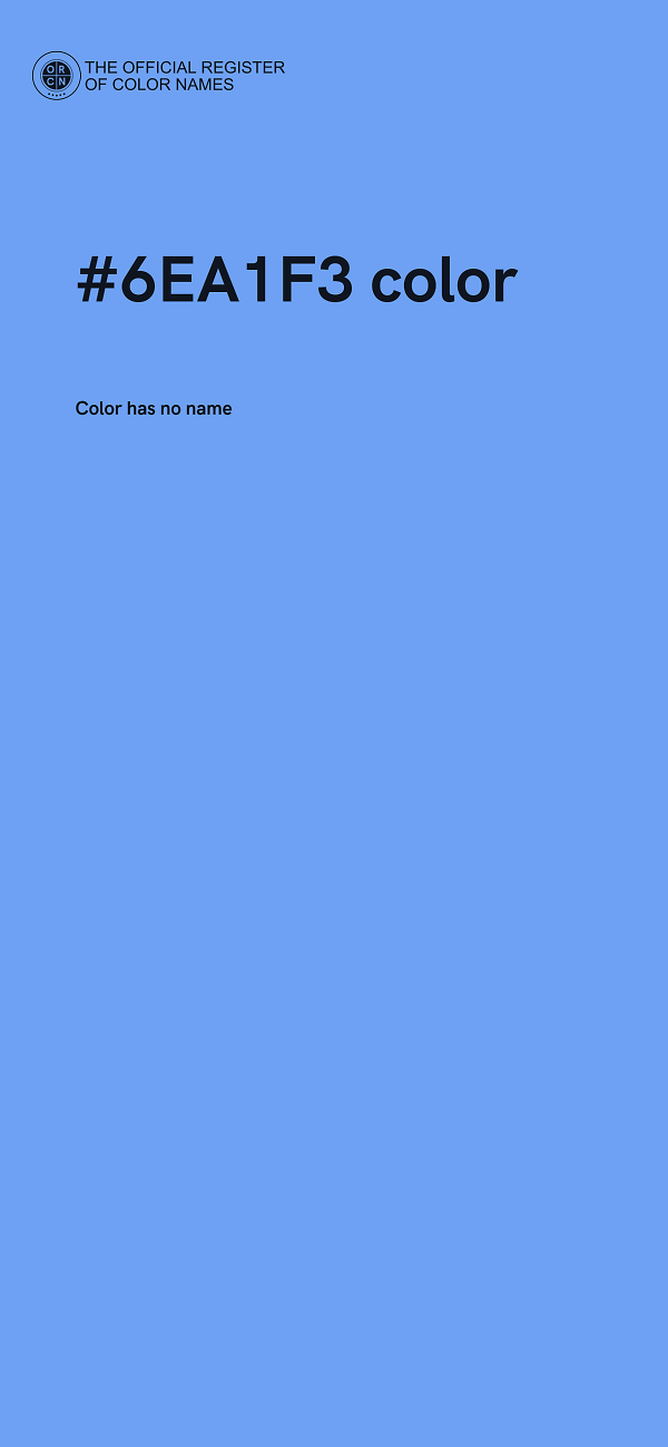 #6EA1F3 color image