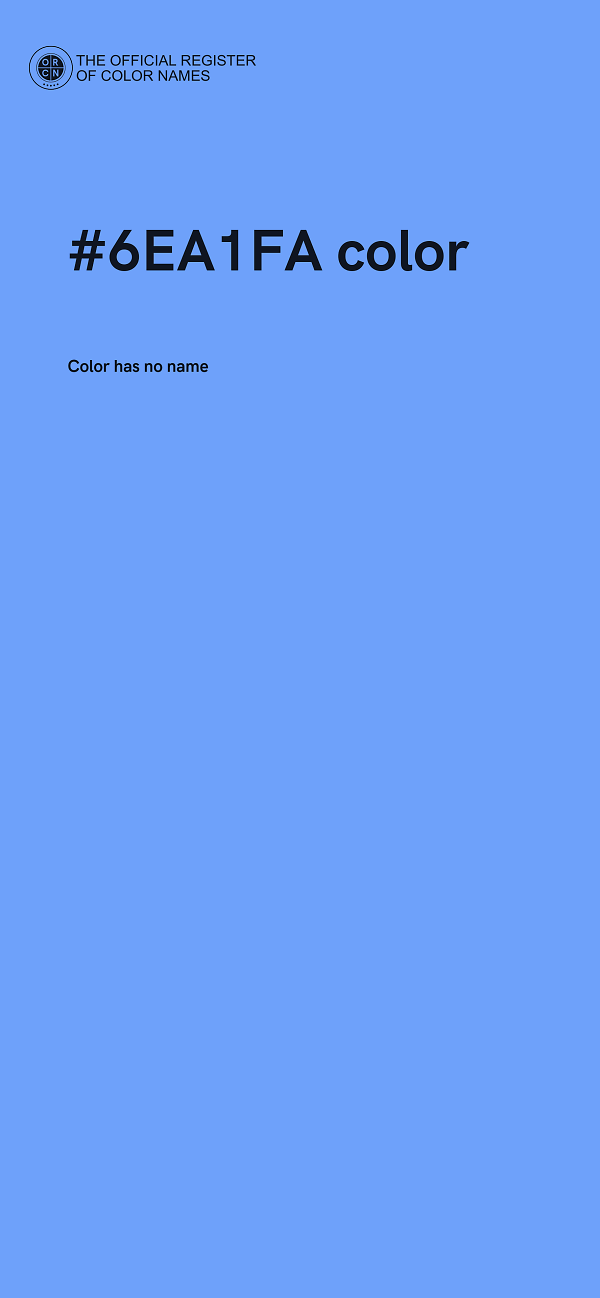 #6EA1FA color image