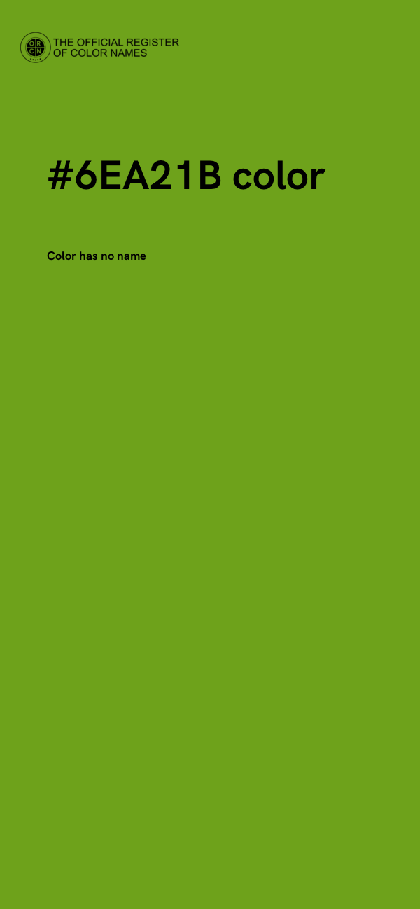 #6EA21B color image