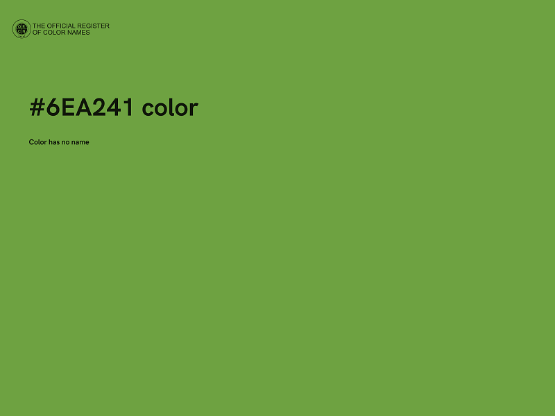 #6EA241 color image