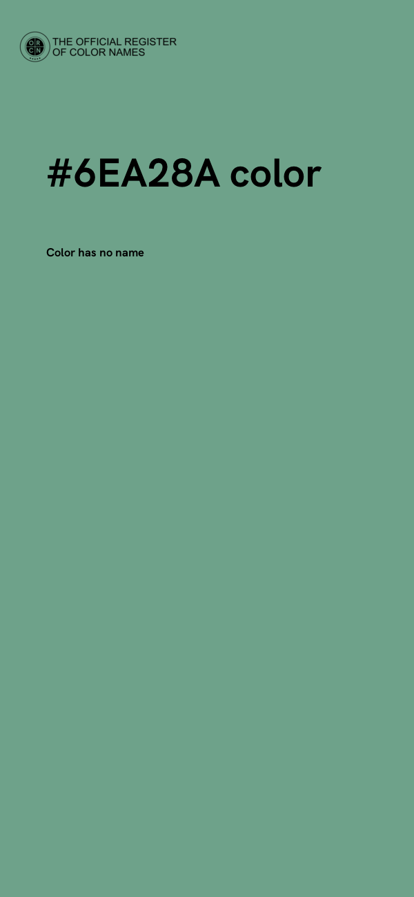#6EA28A color image