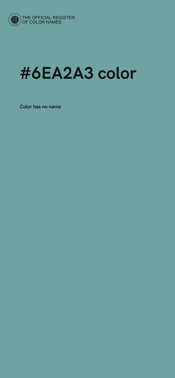 #6EA2A3 color image