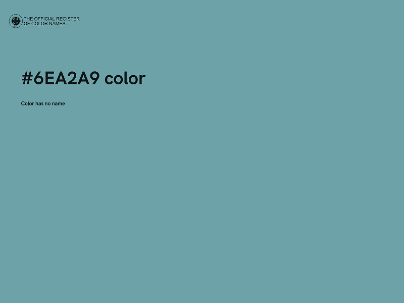 #6EA2A9 color image