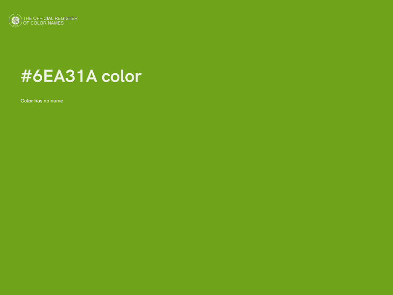 #6EA31A color image