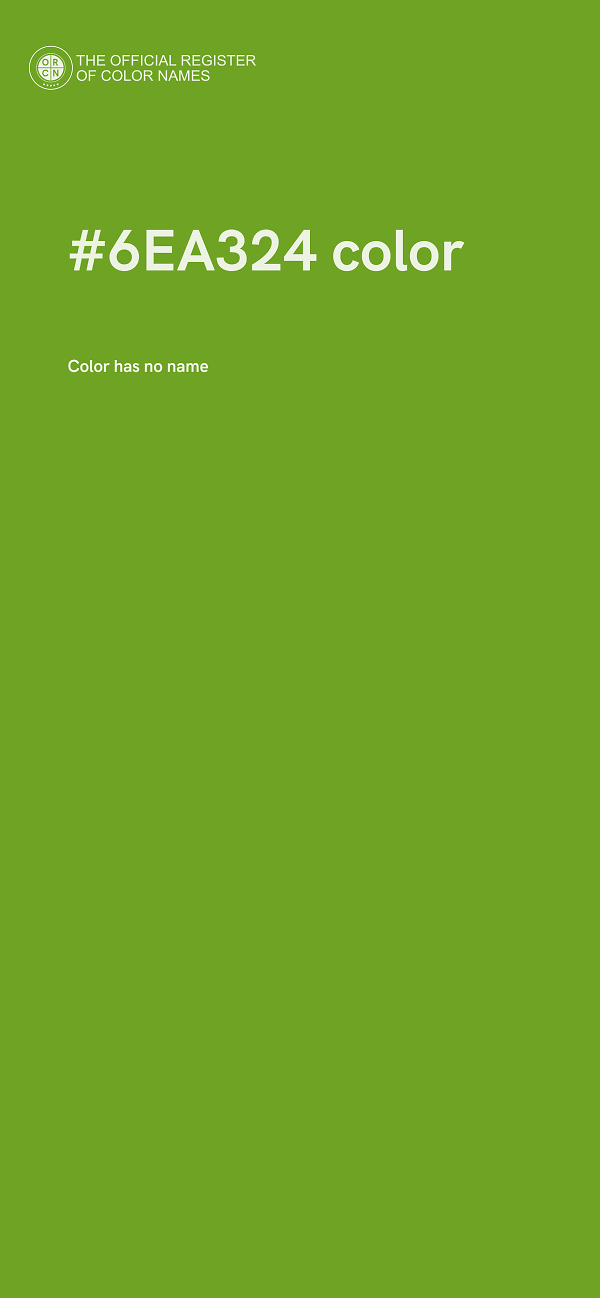 #6EA324 color image