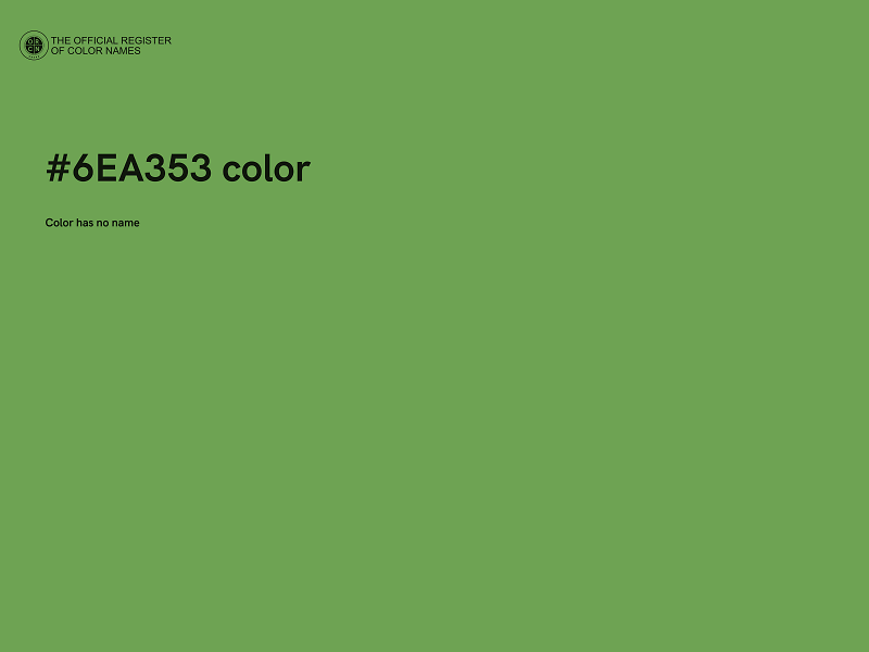 #6EA353 color image
