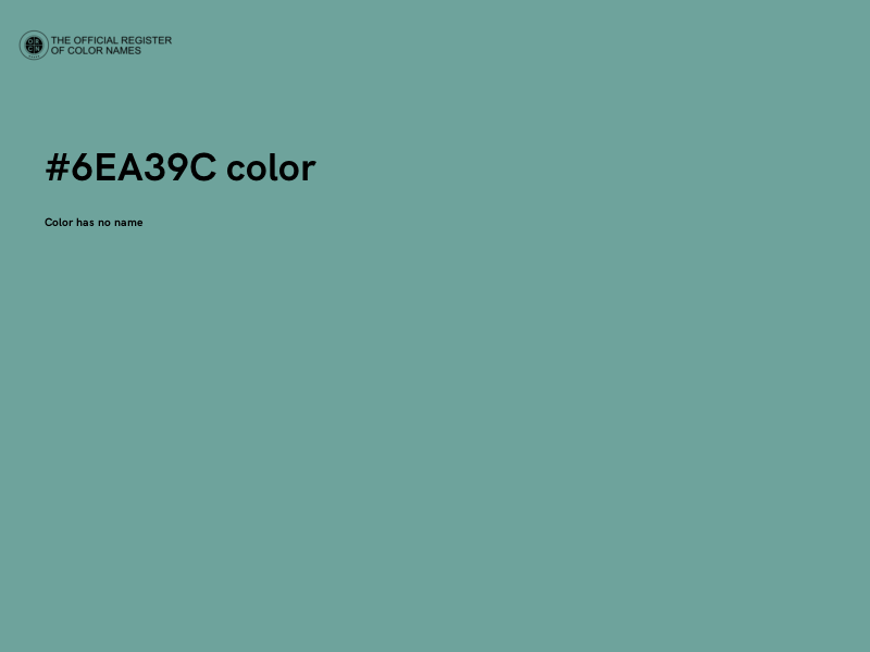 #6EA39C color image