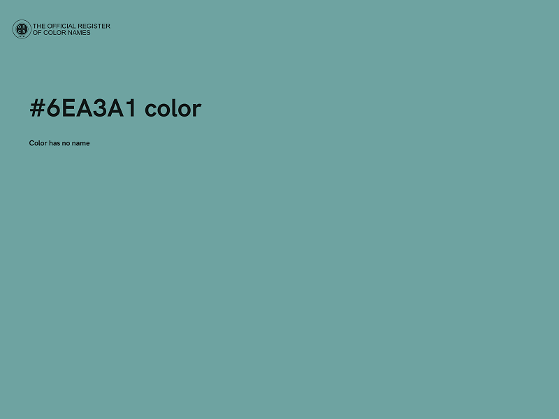 #6EA3A1 color image