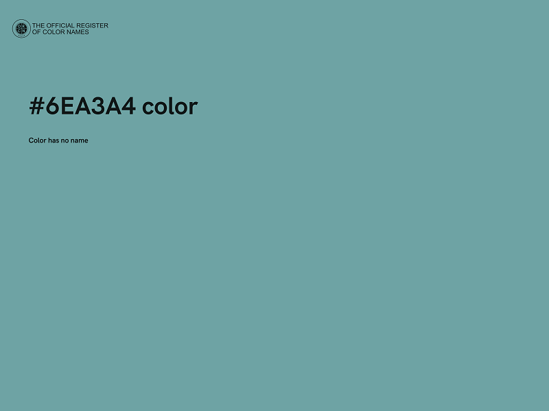 #6EA3A4 color image