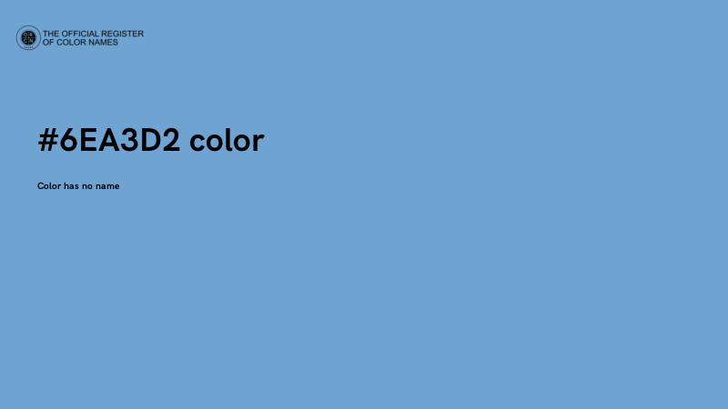 #6EA3D2 color image