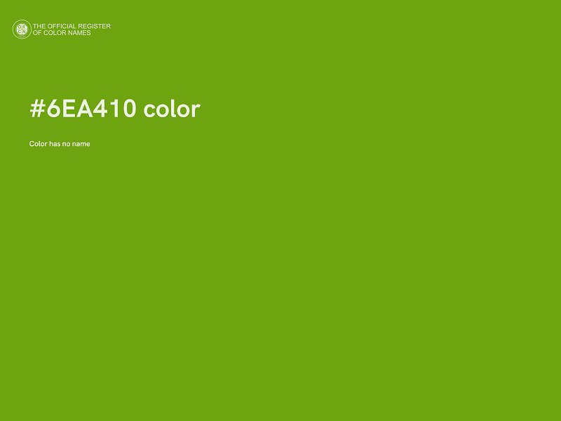 #6EA410 color image